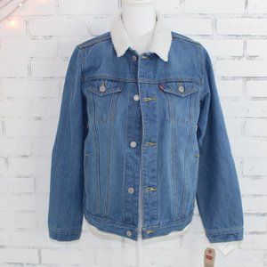 Levi's Denim Jean Jacket with Sherpa Collar